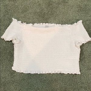 White crop top